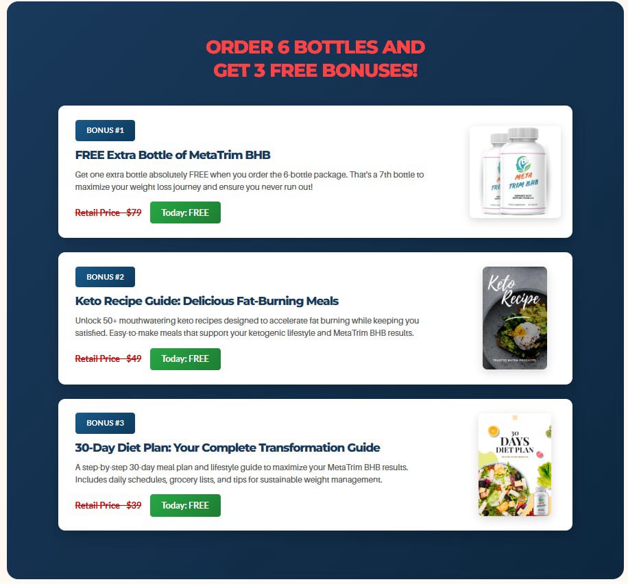 metatrim bhb free bonuses